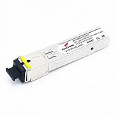 SFP 1,25 GE модуль, 3 км, SM, 1 волокно, комплект TX/RX 1310/1550 SC, DDM